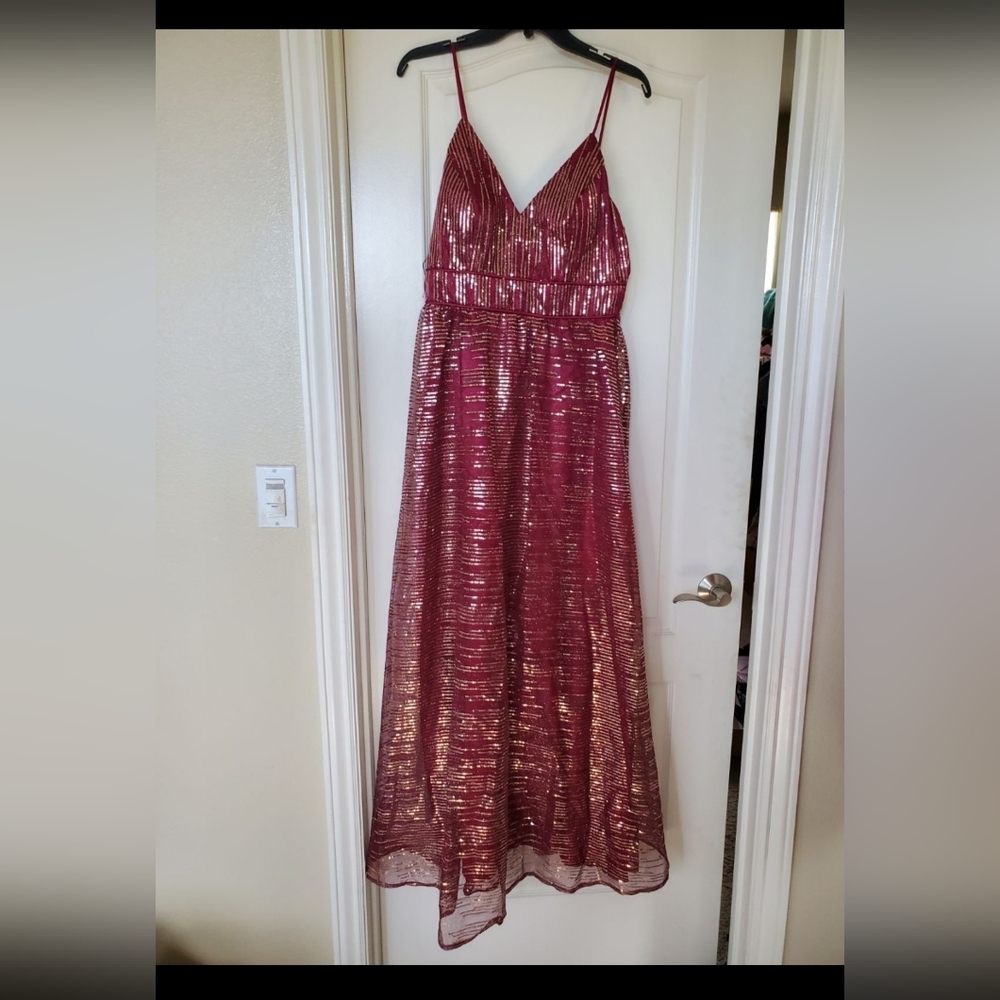 Amazing Sequins red dress